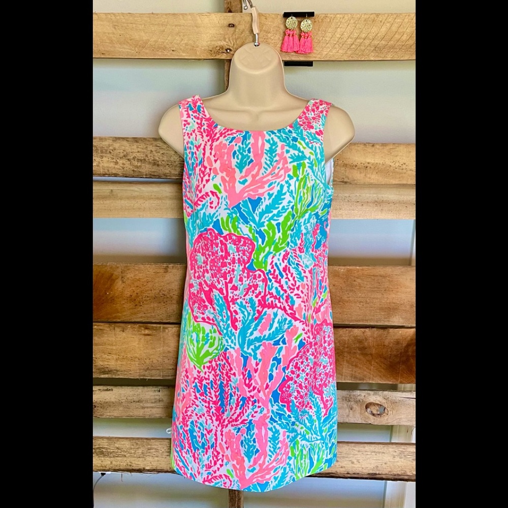 BUNDLE! LILLY PULITZER SZ 0 DRESS + LP EARRINGS